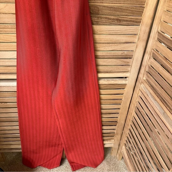 HOUSE OF CB Devi Jumpsuit Red Bandage Side Zip On Stretch V Neck Size S - Picture 7 of 11